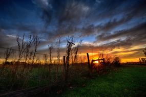 Landscape of Nature Sunset