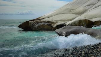 Pebble Sea Beach Nature