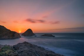Background Sunset nature