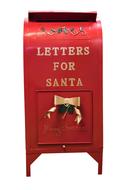 Colorful and beautiful, shiny Santa Mailbox, at white background