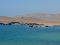 mountains on the coast in paracas, Peru