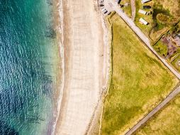 Drone picture of Water Land beach