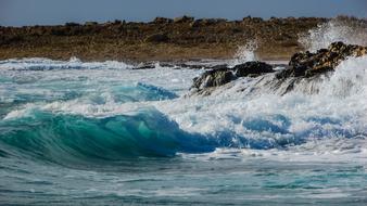 sea Wave Foamy Smashing