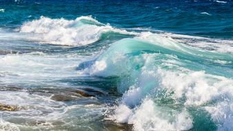 ocean Wave Smashing Transparent