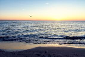sunrise over the sea coast