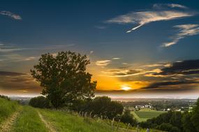 Rural Sunset Sky