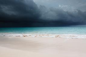 Blue Caribbean sea Beach