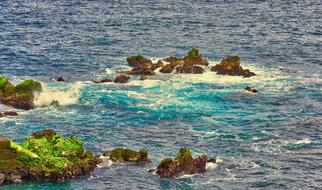 landscape of Rocks Ocean coast
