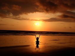 Yoga Meditation at Beach