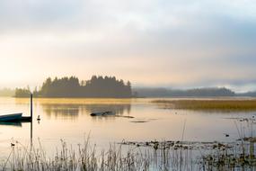 Rural Oregon Lake landscape