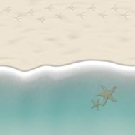 beach sand tropical as an illustration
