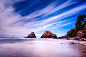 landscape of Oregon Ocean shore