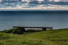Coast on Cliff Sea