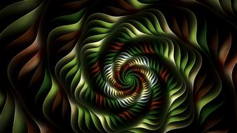 fractal christmas colors illustration