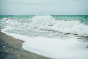 Beach Shore foamy Water