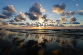 Ocean Clouds at Sunset