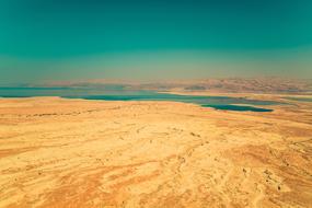 yellow arid beach