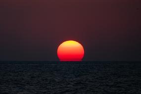 red Sunset Sea