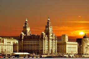 Three Graces in Liverpool England