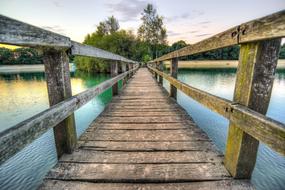 Water Bridge at Sunset