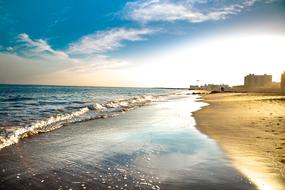 water on the coast of the atlantic ocean