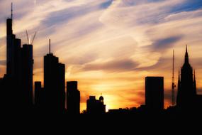 Skyline Silhouette Sunset