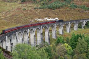 Landscape of train Travel bridge