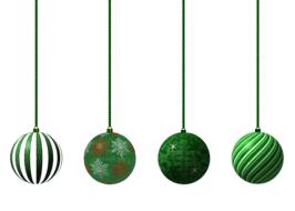 green baubles balls decoration holiday