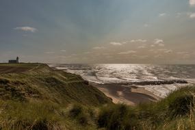 grass Cliff Sea Denmark