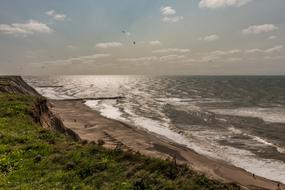 Cliff Sea beach in Denmark