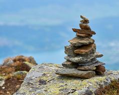 Beautiful and colorful stones on the Mountains of Stone Amandel in Carinthia, Austria