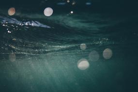 Underwater Ocean at sunlight