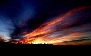 Artistic Sunset Saturated Colors