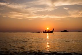 Old Fishing Boat in Thailand Kho lipe