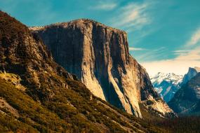 mountains with green valleys in california