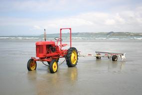 Tractor Sea Dog on beach