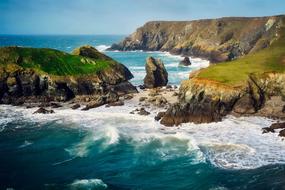 landscape of England Great Britain cliffs on coast