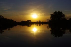 Rock Island Illinois at Sunset