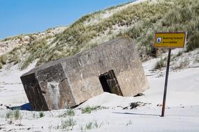 Bunker in Denmark North Sea