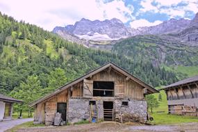 old house in a mountain village