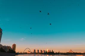 The Ishim river Astana