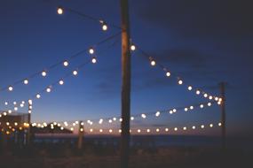 Blue Bokeh lightBulbs