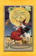 Vintage Halloween Card poster