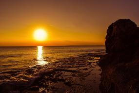 Sunset Dusk bay
