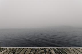 Foggy Jetty Beach