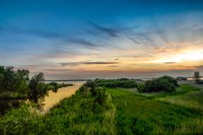 panoramic view of the picturesque landscapes of the netherlands
