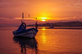 Ayvalyk Boat at sunset