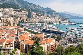 panoramic view of the coast in monte carlo