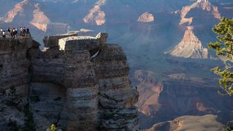 panorama of mountains in the Grand Canyon in California