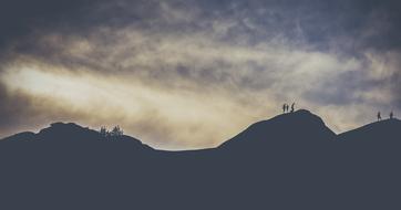 mountains and Clouds at Dawn